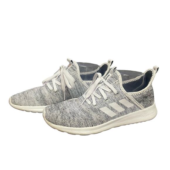 Adidas Cloudfoam Pure DB0695 White Running Shoes‎ Sneakers Womens Size 7.5 - Picture 1 of 9